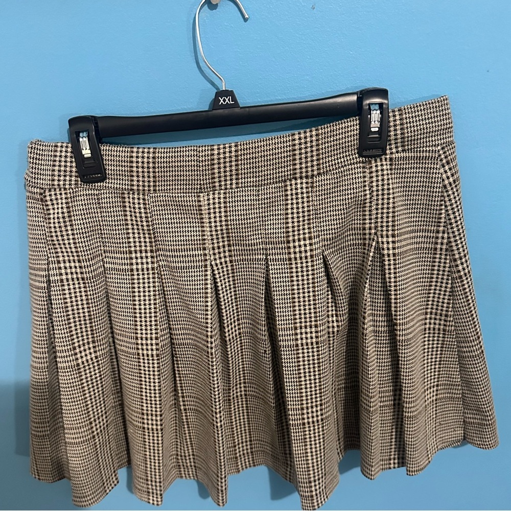 Plaid Pleated Mini Skirt SO-XL